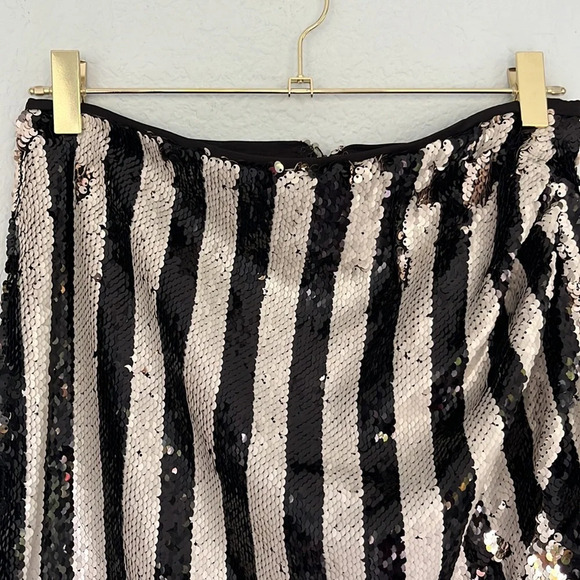 DO+BE Striped Sequin Skirt M - Picture 7 of 10